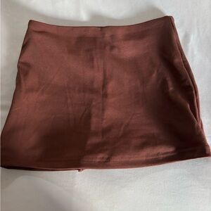 Brown Women's Mini Skirt